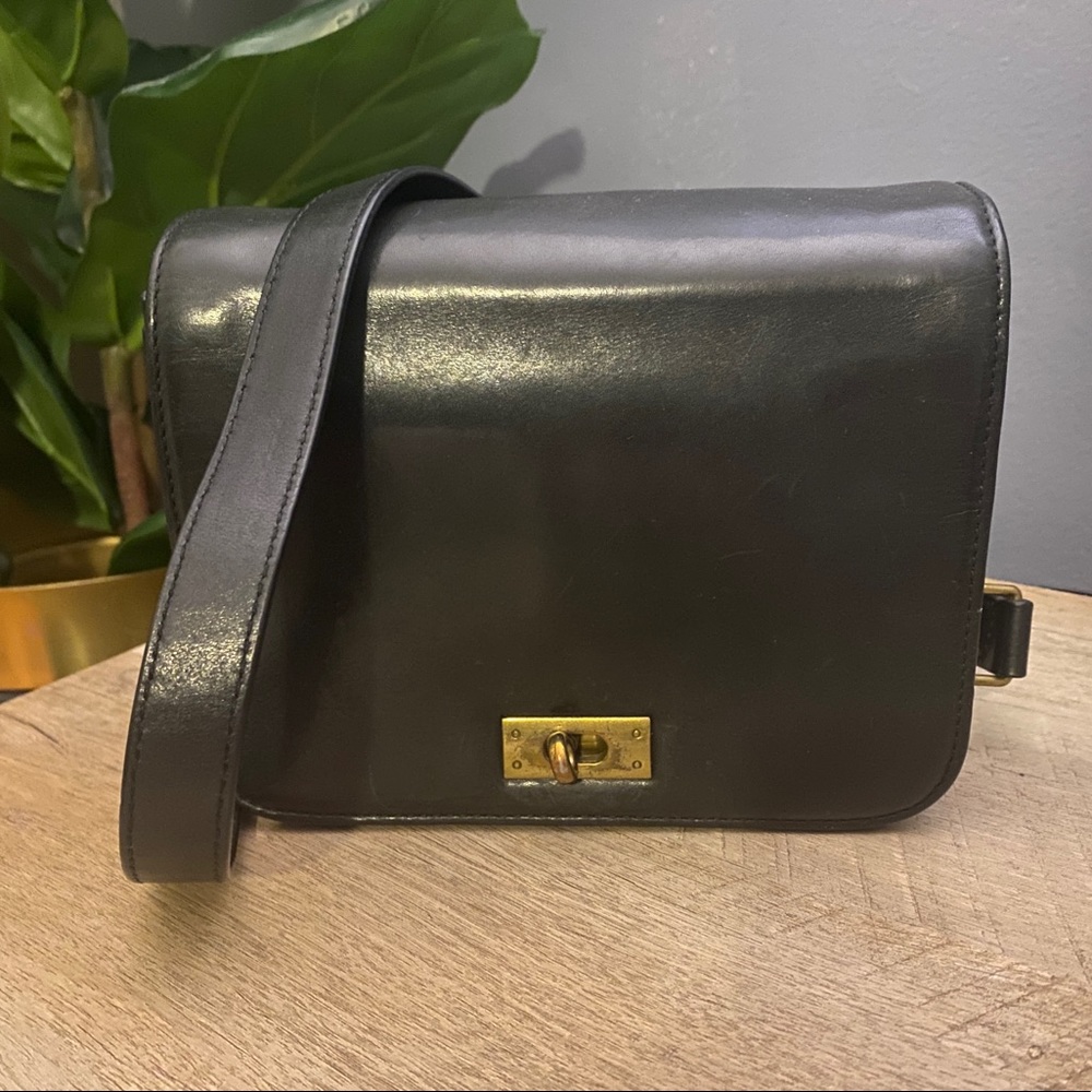 J. Crew Leather Crossbody Black Purse - Fall Purses